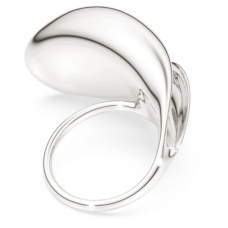 Swarovski Classica cocktail ring, Statement, Round cut, White, Sterling silver
