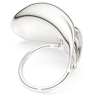 Swarovski Classica cocktail ring, Statement, Round cut, White, Sterling silver