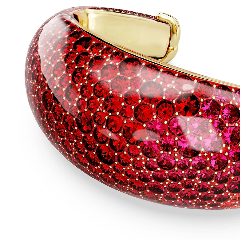 Idyllia cuff, Red, 18K gold finish