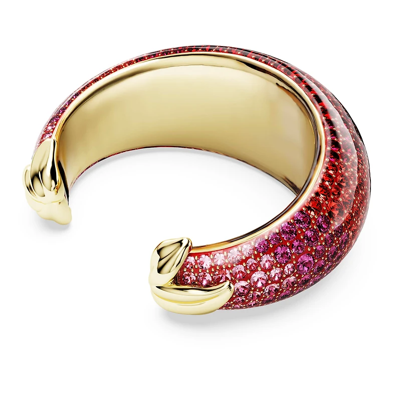 Idyllia cuff, Red, 18K gold finish