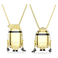 Minions James and Henry set, Pavé, Multicoloured, 18K gold finish