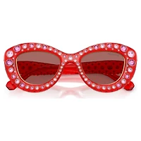 Sunglasses, Cat-Eye shape, SK6060, Red by SWAROVSKI