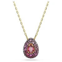 Sublima set, Set (2), Pear cut, Red, 18K gold finish