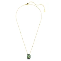 Sublima pendant, Octagon cut, Green, 18K gold finish