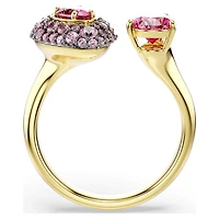 Sublima cocktail ring, Pear cut, Red, 18K gold finish