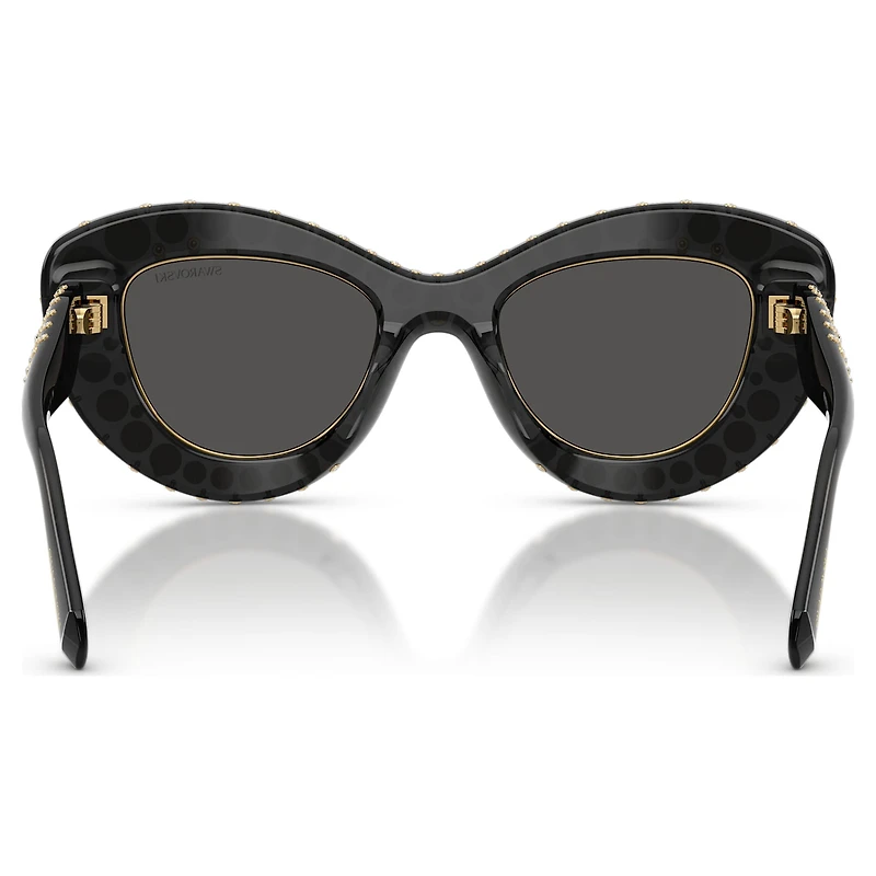 Sunglasses, Cat-Eye shape, SK6060, Silver Tone by SWAROVSKI