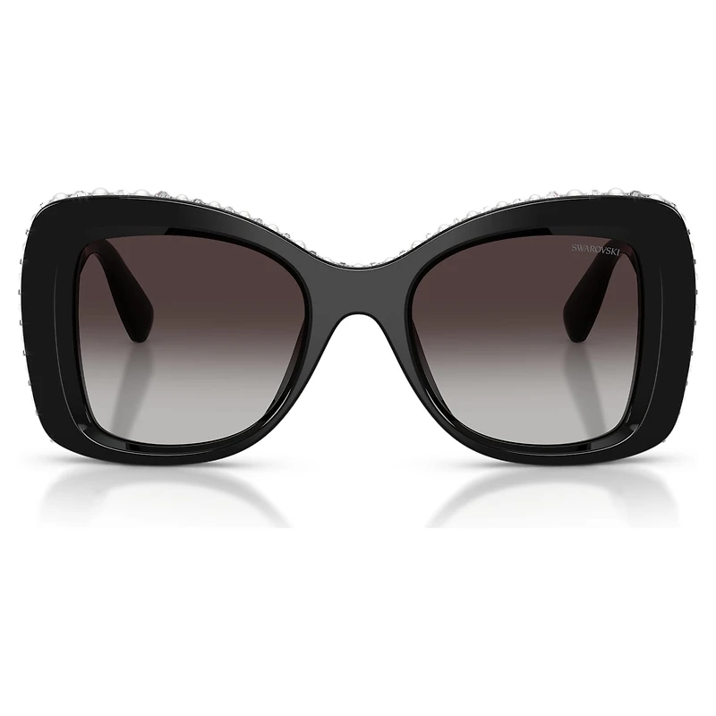 Sunglasses, Butterfly shape, SK6062U, Black by SWAROVSKI