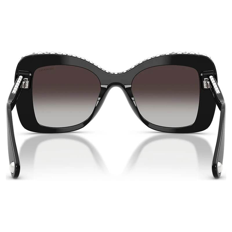 Sunglasses, Butterfly shape, SK6062U, Black by SWAROVSKI