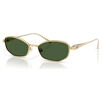 Sunglasses, Pillow shape, SK7042, Green by SWAROVSKI