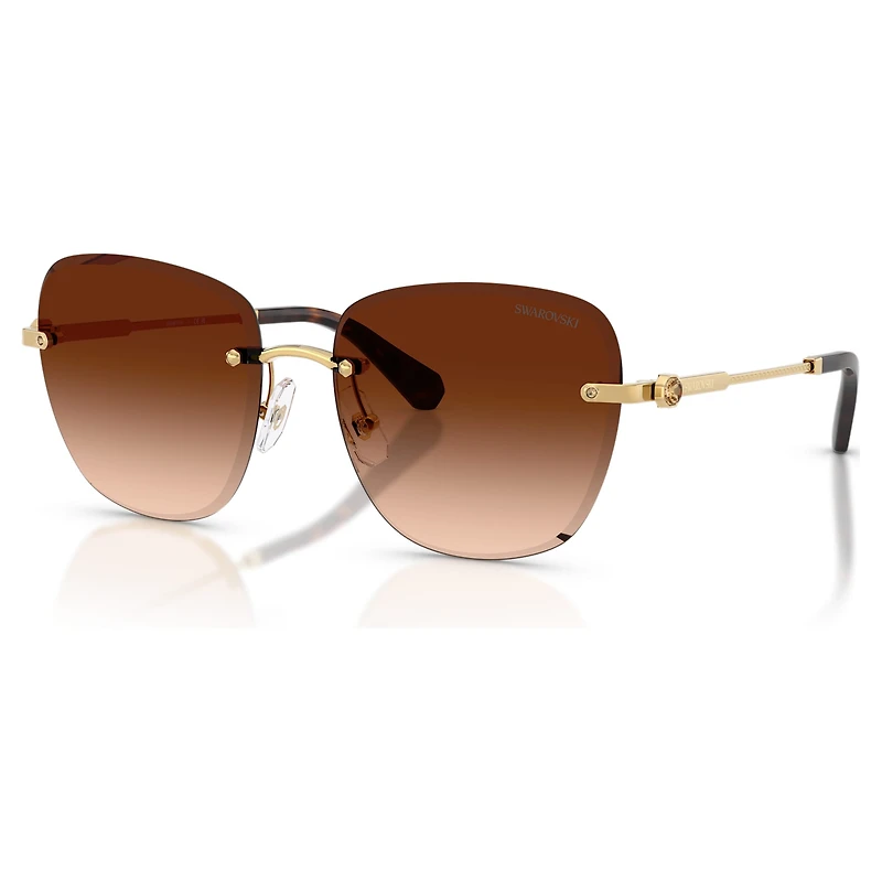 Sunglasses, Square shape, SK7043, Brown by SWAROVSKI
