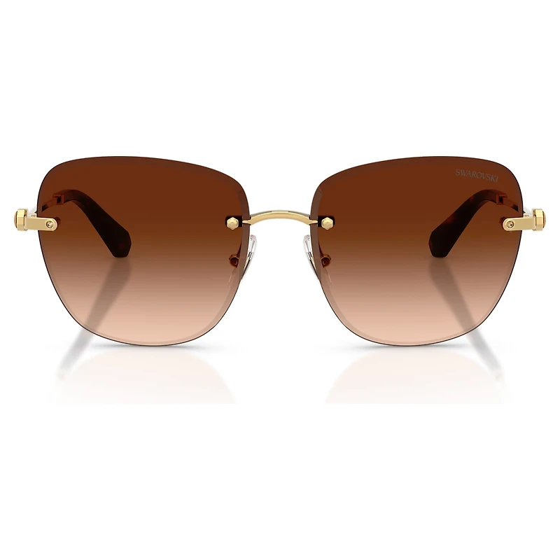 Sunglasses, Square shape, SK7043, Brown by SWAROVSKI