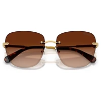 Sunglasses, Square shape, SK7043, Brown by SWAROVSKI