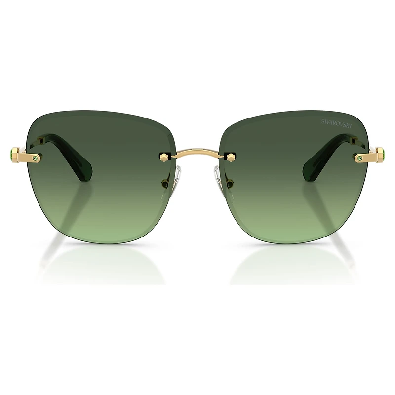 Sunglasses, Square shape, SK7043, Green by SWAROVSKI