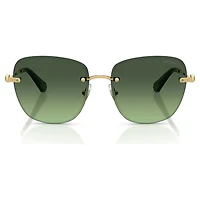 Sunglasses, Square shape, SK7043, Green by SWAROVSKI