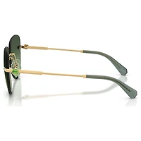 Sunglasses, Square shape, SK7043, Green by SWAROVSKI