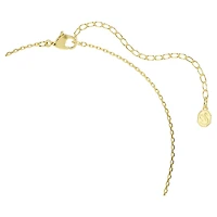 Imber Y pendant, Mixed cuts, Multicoloured, 18K gold finish