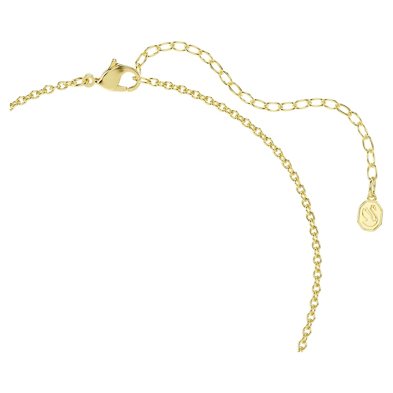 Imber necklace, Mixed cuts, Multicoloured, 18K gold finish