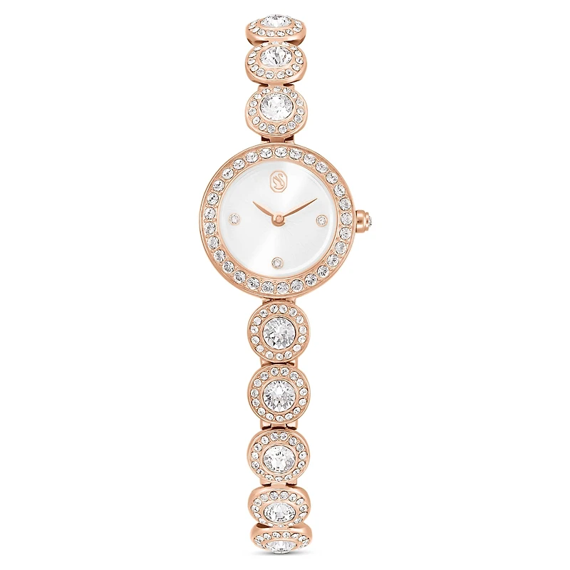 Una Angelic watch, Crystal bracelet, Rose gold tone, Rose gold-tone finish