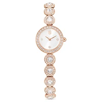 Una Angelic watch, Crystal bracelet, Rose gold tone, Rose gold-tone finish