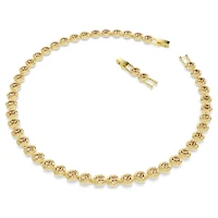 Una Angelic necklace, Round cut, Caramel, Gold-tone plated by SWAROVSKI