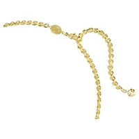 Una Angelic choker, Round cut, Caramel, 18K gold finish