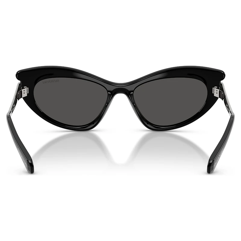 Sunglasses, Cat-Eye shape, SK6038, Black by SWAROVSKI