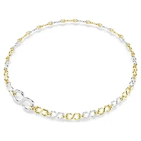 Dextera waist belt, White, Mixed metal finish by SWAROVSKI