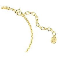 Matrix bracelet, Round cut, White, 18K gold finish