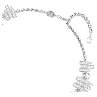 Vienna choker, Mixed cuts, White, Rhodium plated