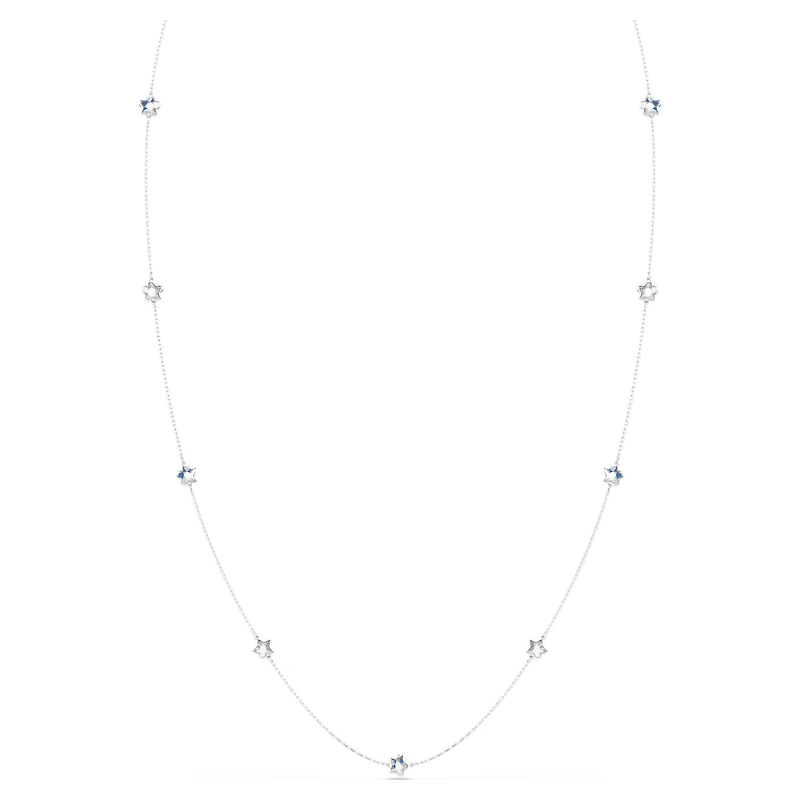 Chroma strandage, Star, White, Rhodium plated