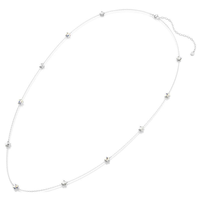Chroma strandage, Star, White, Rhodium plated