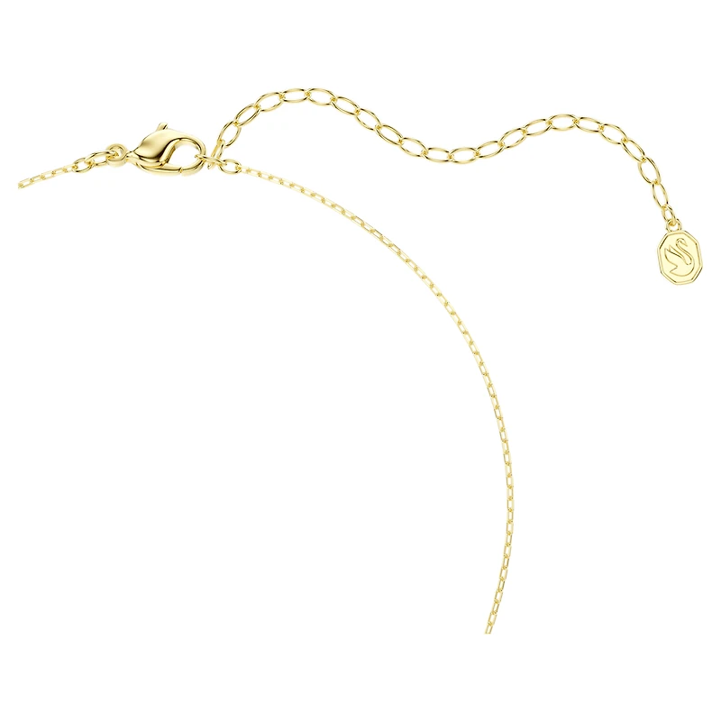 Mesmera pendant, Mixed cuts, Green, 18K gold finish