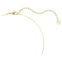 Mesmera pendant, Mixed cuts, Green, 18K gold finish