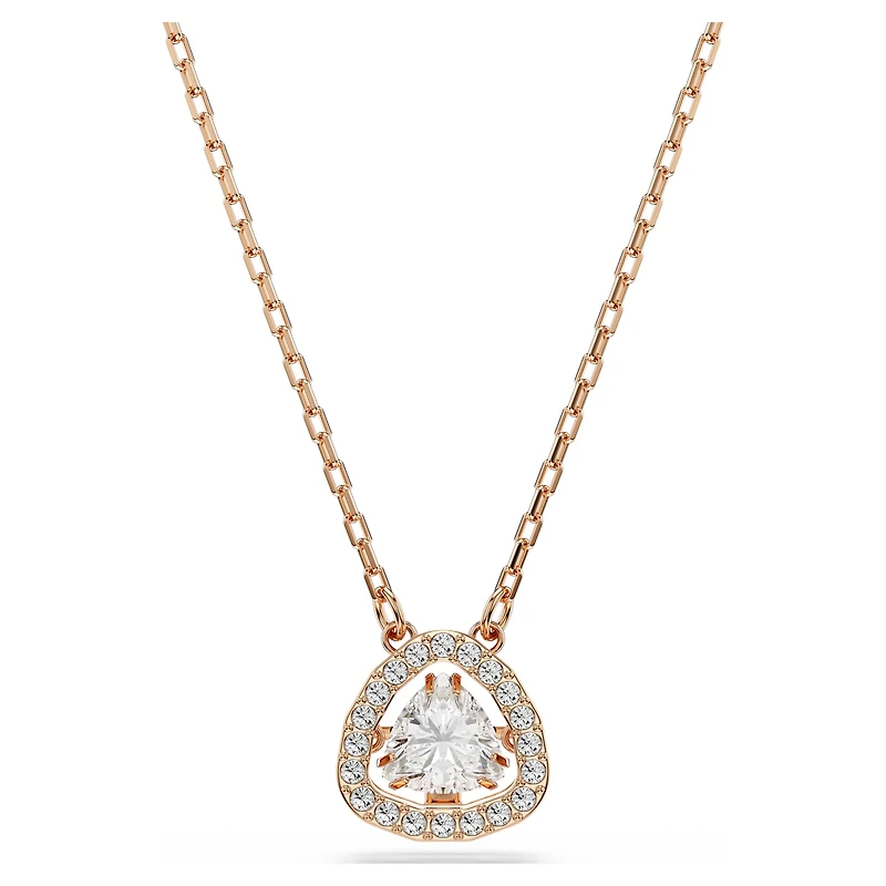 Una Angelic set, Set (2), Triangle cut, Pink, 18K rose gold finish