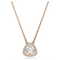 Una Angelic set, Set (2), Triangle cut, Pink, 18K rose gold finish