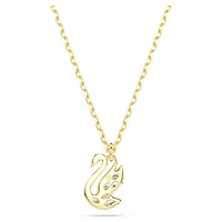 Swan pendant, Mixed cuts, Swan, White
