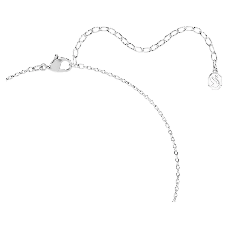 Una Angelic set, Set (2), Round cut, Green, Rhodium plated