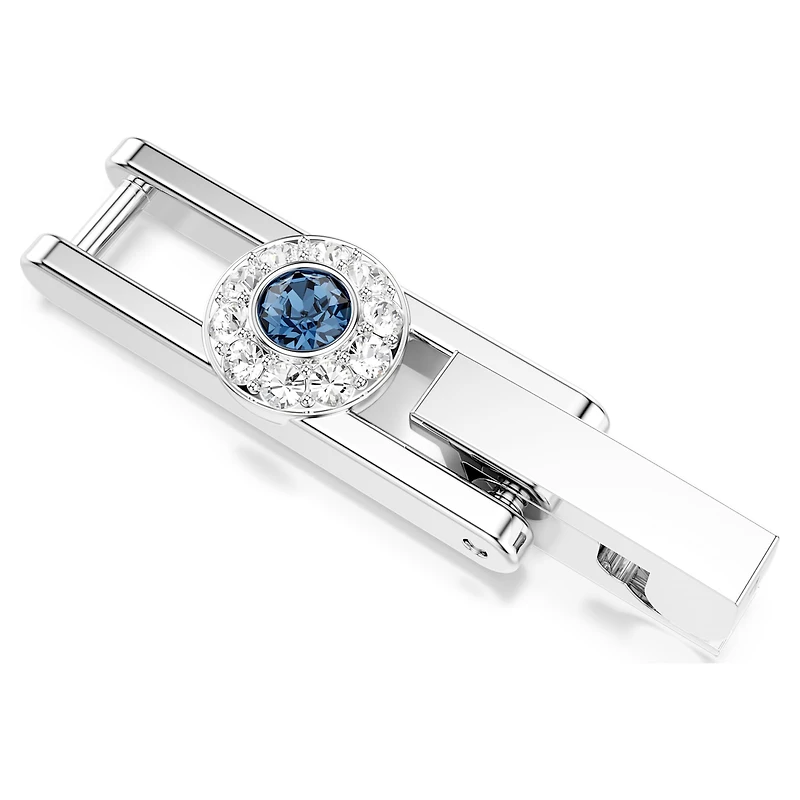 Una Angelic extender, Round cut, Blue, Rhodium plated by SWAROVSKI