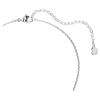 Idyllia pendant, Mixed cuts, Snowflake, White, Rhodium plated