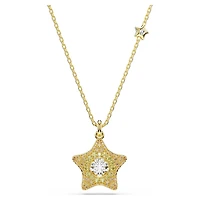 Sublima pendant, Round cut, Star, Multicoloured, 18K gold finish