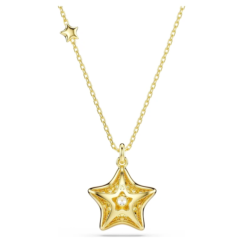 Sublima pendant, Round cut, Star, Multicoloured, 18K gold finish
