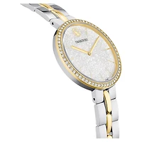 Cosmopolitan watch, Swiss Made, Metal bracelet, Silver Tone, Mixed metal finish by SWAROVSKI