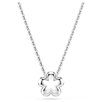 Ariana Grande x Swarovski pendant, Crystal pearl, Round cut, Flower, White, Rhodium plated by SWAROVSKI