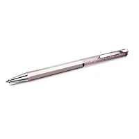 Crystalline ballpoint pen, Pink lacquered, chrome plated