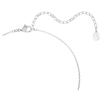 Una Angelic pendant, Mixed cuts, Green, Rhodium plated