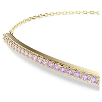 Only bracelet, Round cut, Purple, 18K gold finish