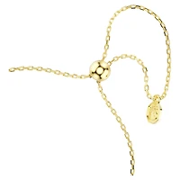 Magic bracelet, Mixed cuts, Snowflake, White, 18K gold finish