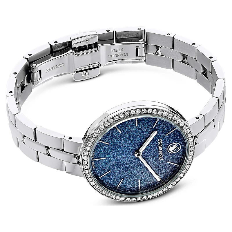 Cosmopolitan watch, Swiss Made, Metal bracelet, Silver tone