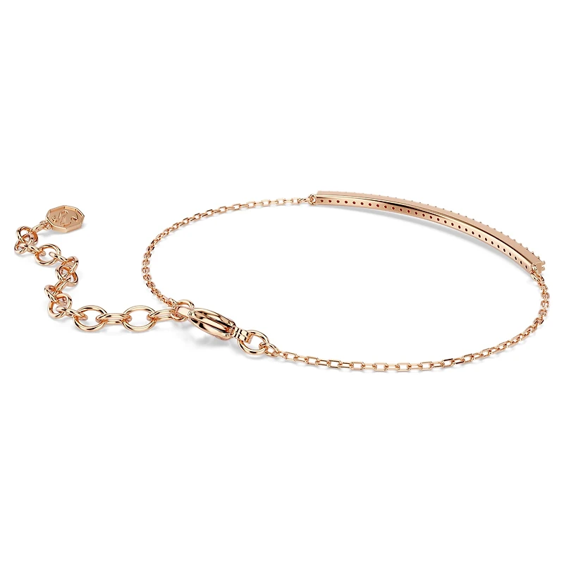 Only bracelet, Round cut, Pink, 18K rose gold finish