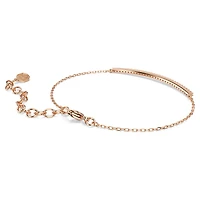 Only bracelet, Round cut, Pink, 18K rose gold finish